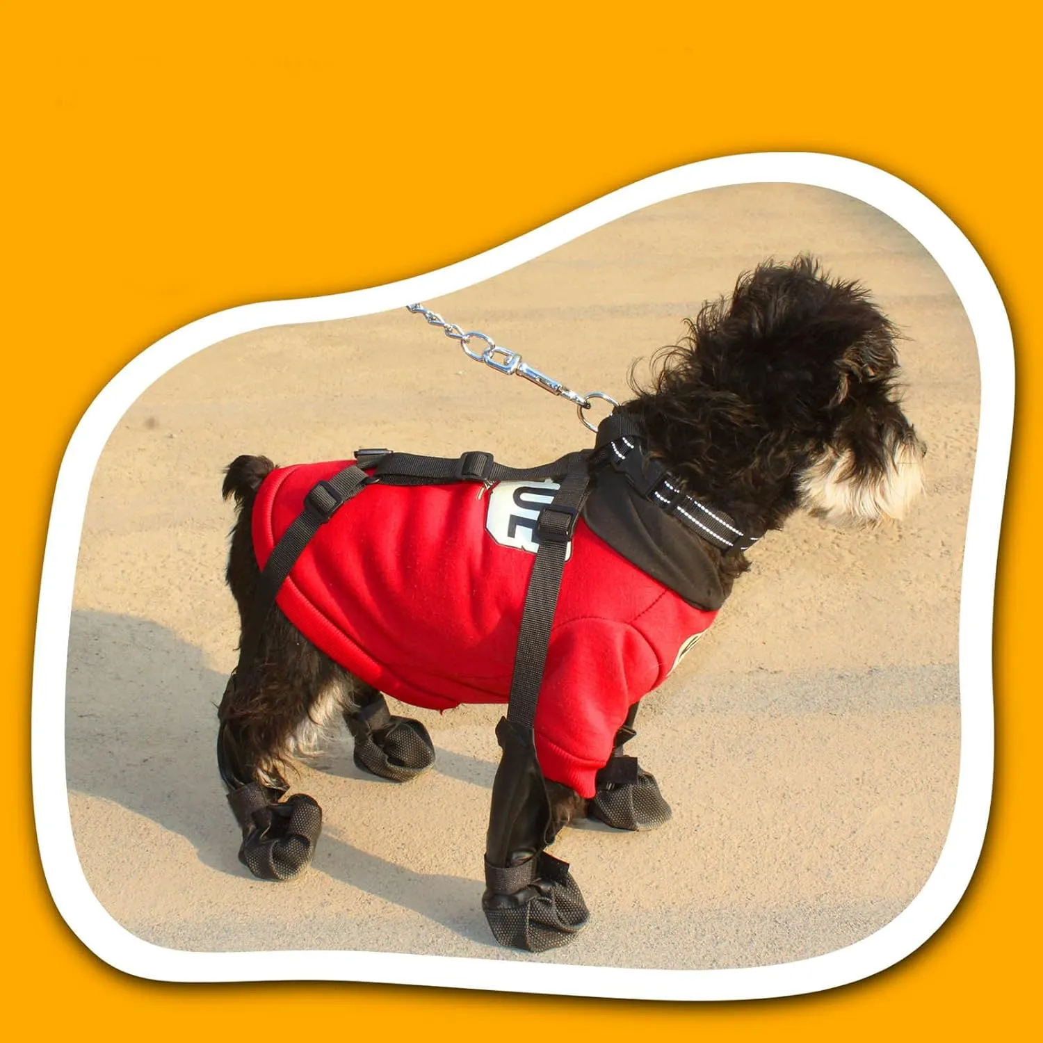 2024 New Suspender Boots for Dogs, Leggings Waterproof Dog Boots Anti-Slip Dog Shoes, Pet Protector for Small Medium Big Dogs Outdoor Walking Running Hiking Bootie (XS)