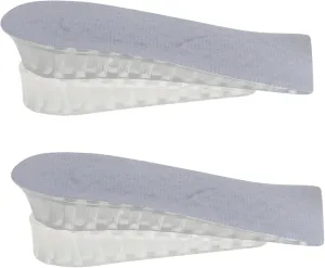 2Pairs Invisible Heel Lift Insoles for Height Increase Shock Absorption Shoe Pads for Men Women Comfortable Breathable and Tailored Design for All Shoe