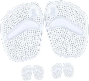 3Pairs High Heel Cushions Adhesive Forefoot Pads for Non Slip Comfort Sports Casual Shoes Forefoot Support for Women Shock Absorbing Gel Inserts