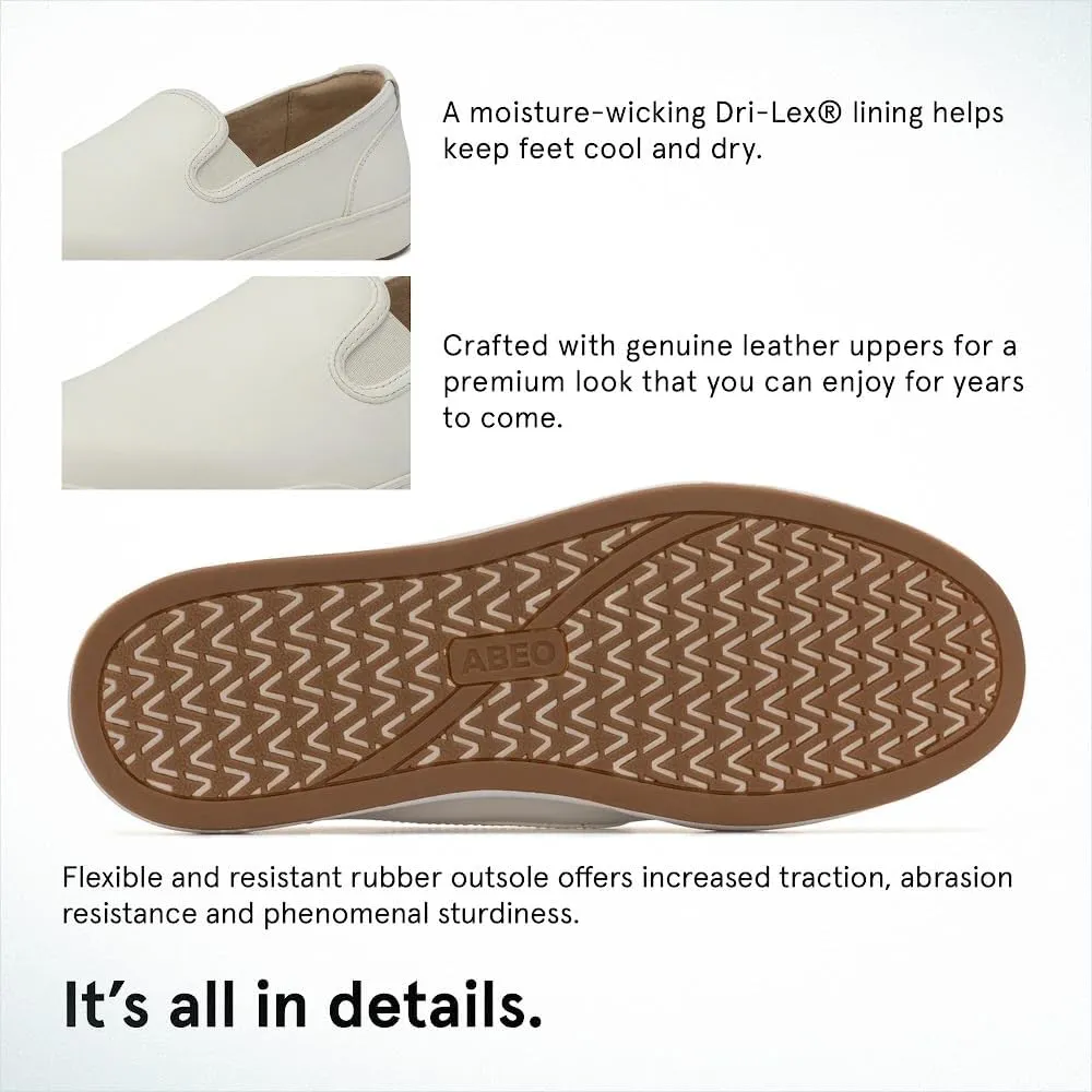 ABEO Encore Slip On Sneakers for Women | Arch Support Sneakers for Women | Built-in Orthotic Insole