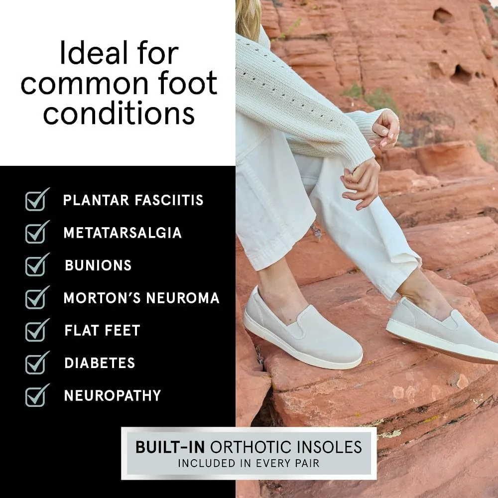 ABEO Encore Slip On Sneakers for Women | Arch Support Sneakers for Women | Built-in Orthotic Insole