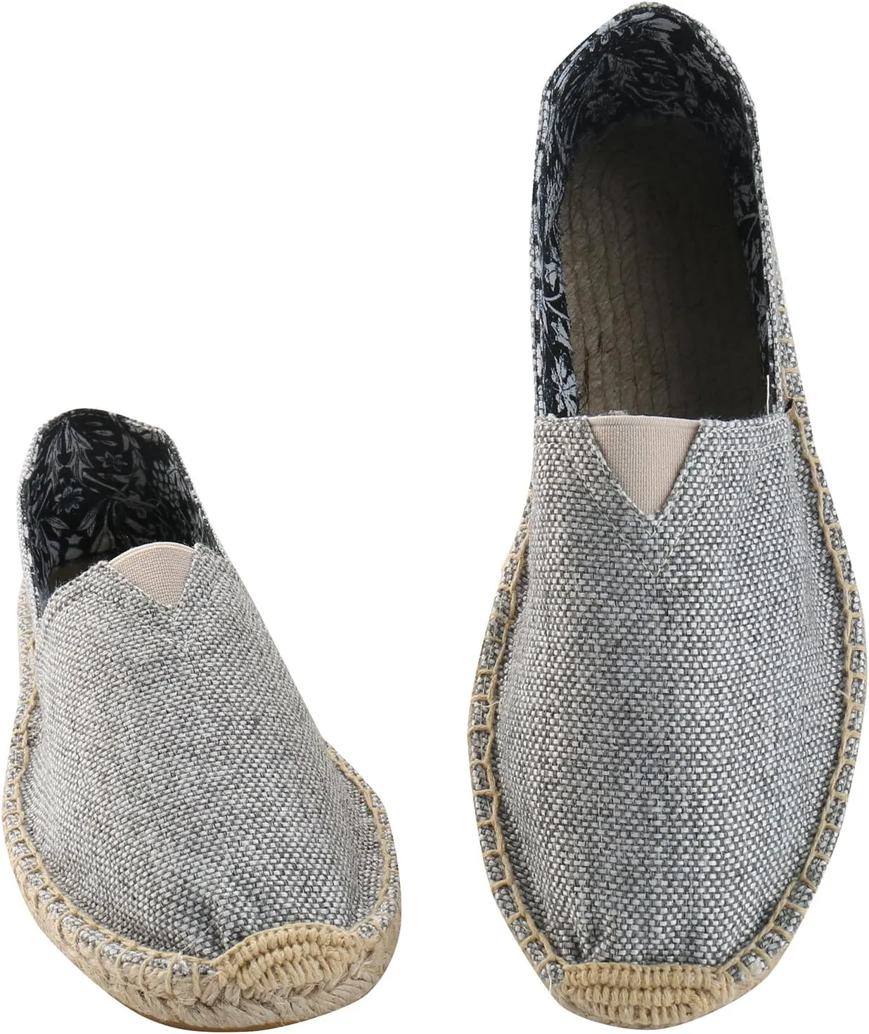 Alexis Leroy Men's Fashion Casual Canvas Slip on Flat Espadrilles