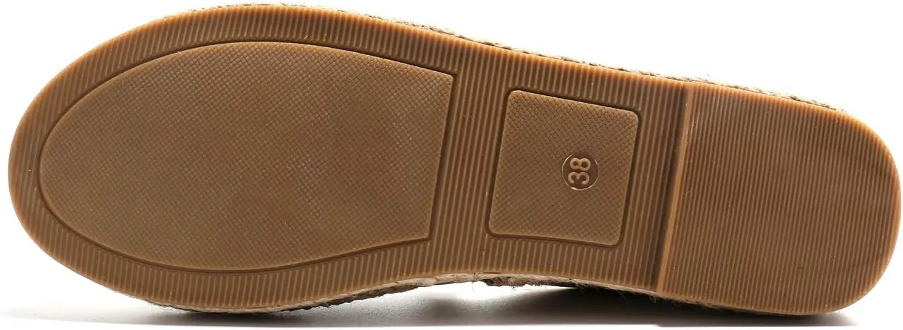 Alexis Leroy Women Closed Toe Slip On Casual Espadrilles Loafer Flat Comfort Shoes