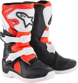 Alpinestars 2014518-1231-10 Tech 3S Boots Black/White/Red Sz Y10