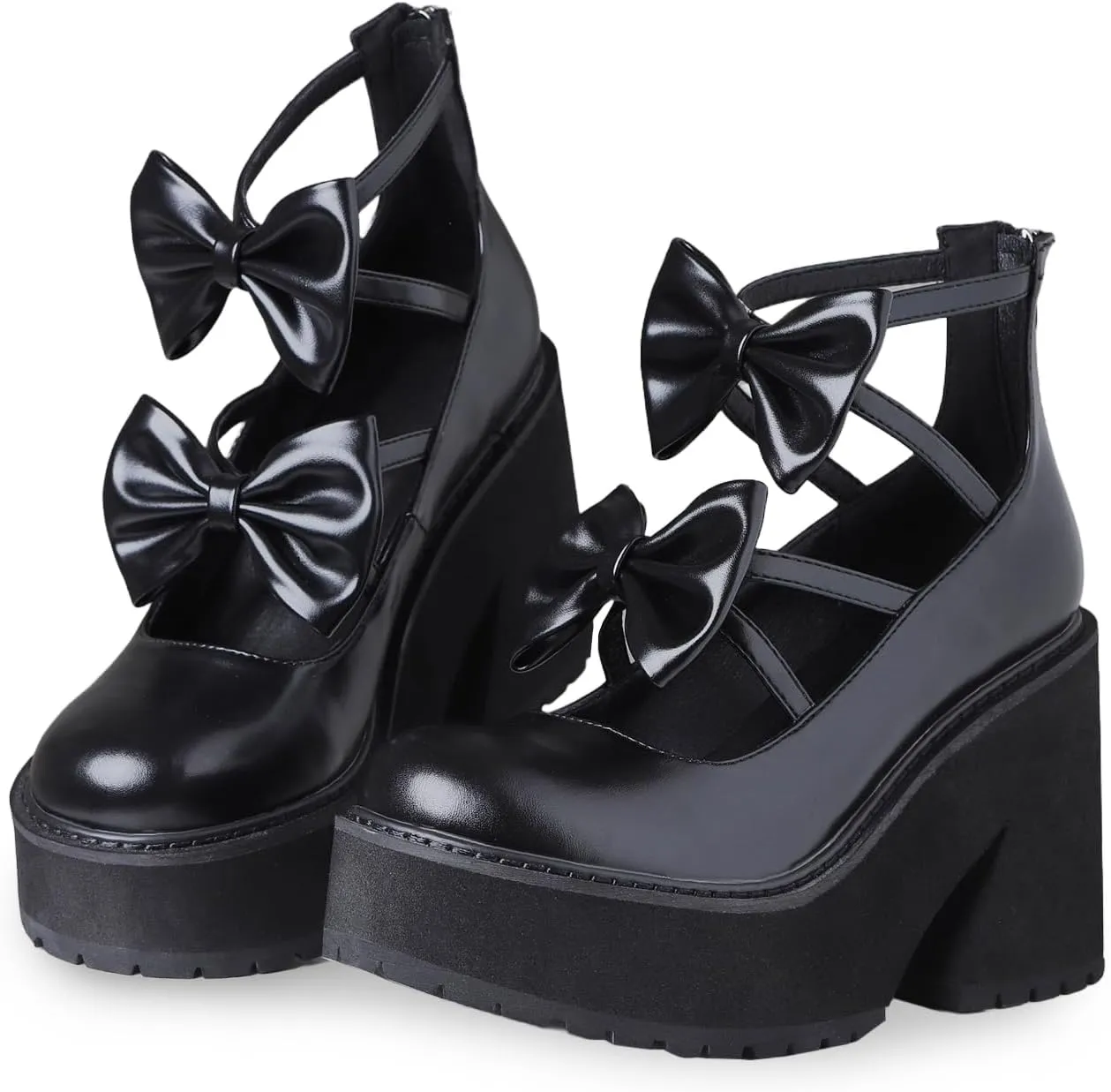 AMINUGAL Mary Jane Flats Women Comfort Round Toe Platform Mary Janes for Women Dressy Woven Platform Espadrilles for Women Casual Cute School Work Mary Jane Shoes