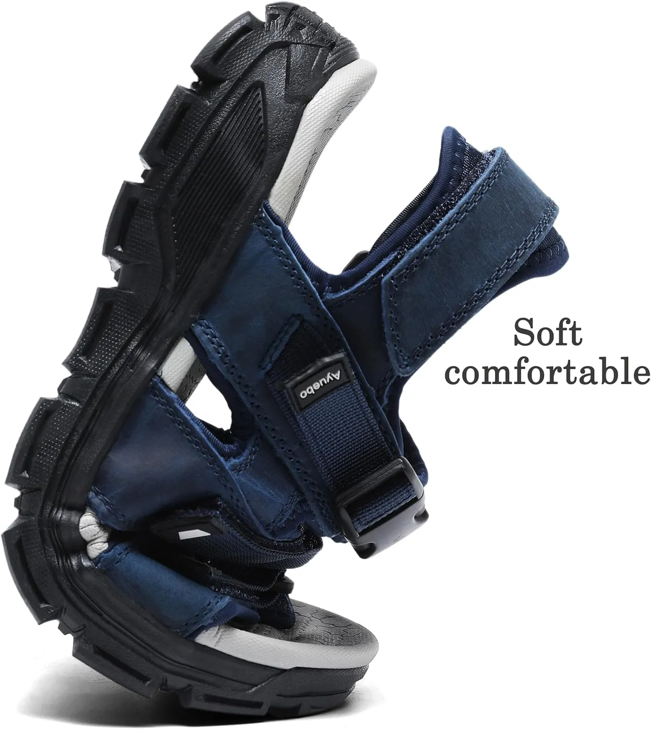 Athletic Sandals for Men's Open Toe Walking Sandals Outdoor Hiking Sandal Anti-Slip with Adjustable Strap for Summer Beach