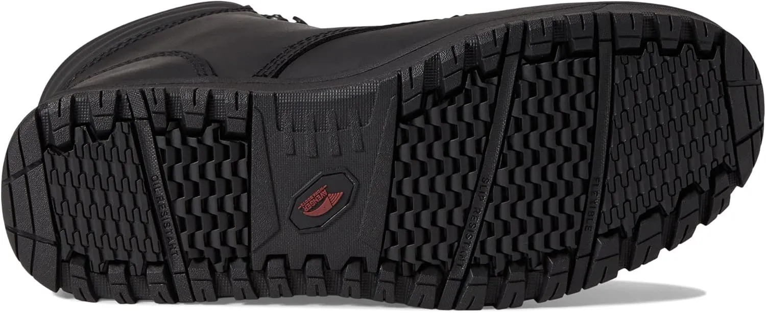 Avenger Work Boots Reflex Shoes for Women – Leather Upper – PU Midsole – Mesh Lining – Flex-Welt Construction
