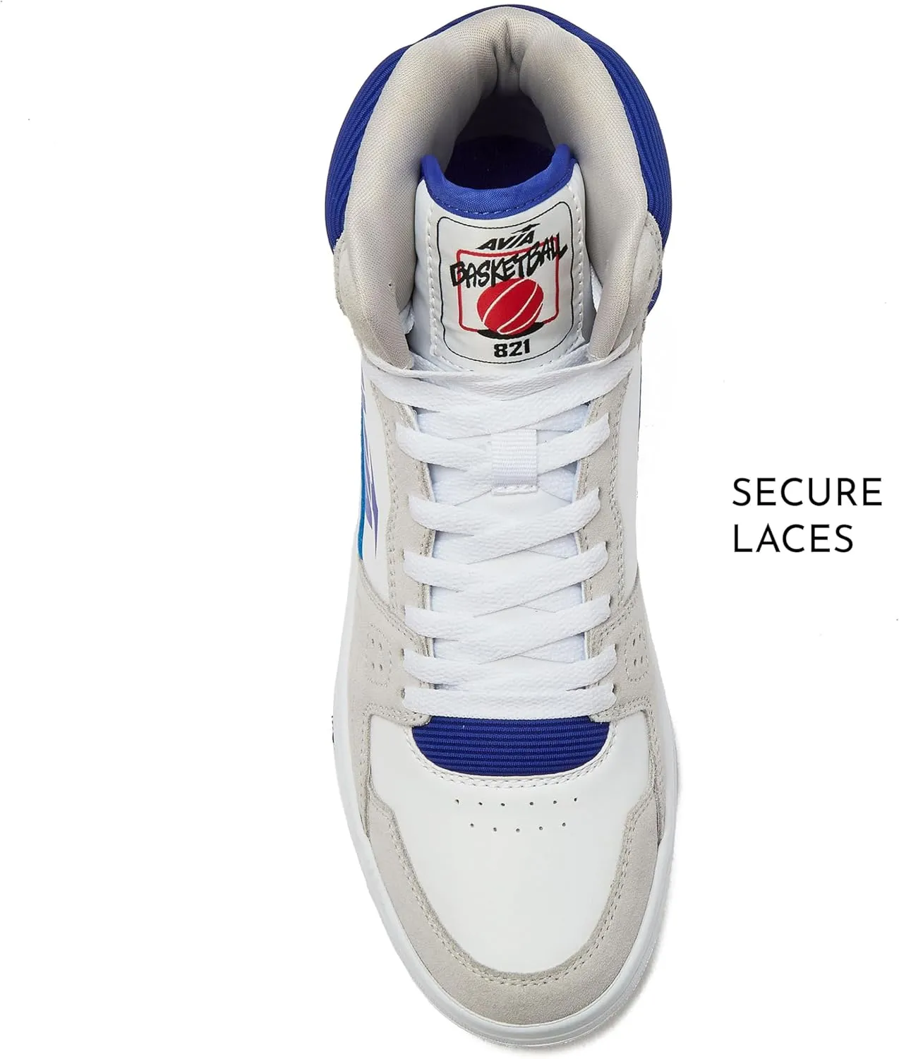 Avia 821 High Top Sneakers for Men, Indoor or Outdoor Mens Basketball Shoes, Size 7 to 16 Retro High Top Shoes Men or Women