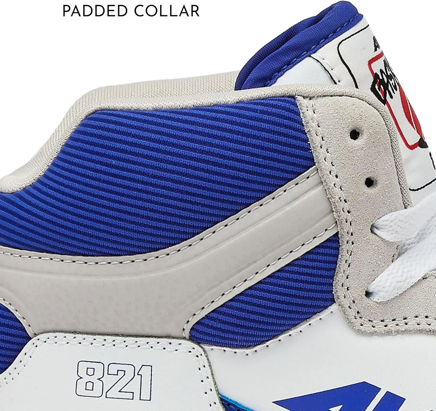Avia 821 High Top Sneakers for Men, Indoor or Outdoor Mens Basketball Shoes, Size 7 to 16 Retro High Top Shoes Men or Women