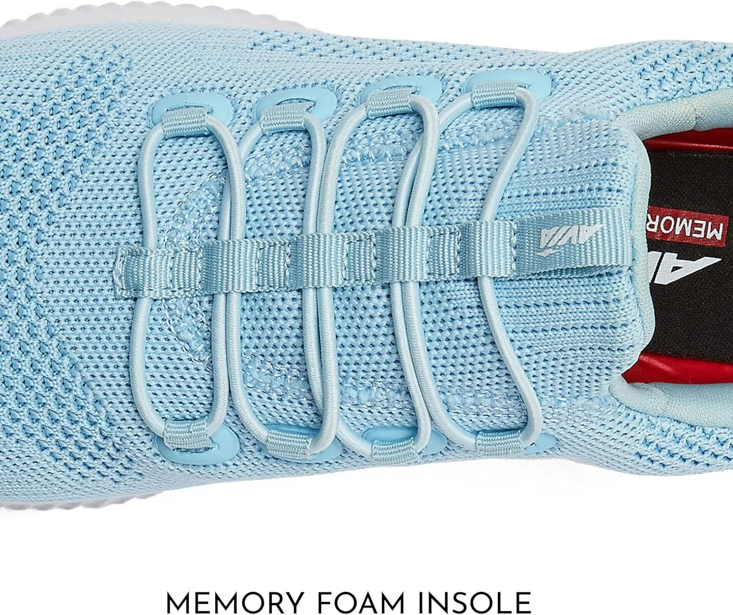 Avia Air Slip On Shoes for Women - Casual Comfortable Athletic Tennis Walking Sneakers for Women with Memory Foam - Sizes 6 to 12, Medium & Wide Width - Black, Grey with Pink, Aqua Blue & White