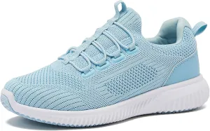 Avia Air Slip On Shoes for Women - Casual Comfortable Athletic Tennis Walking Sneakers for Women with Memory Foam - Sizes 6 to 12, Medium & Wide Width - Black, Grey with Pink, Aqua Blue & White