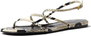 Beaded Strappy Flat Sandals for Women Bohemian Sandals Open Toe Slingback Flats Summer Vacation Beach Casual Daily Dressy Cute Shoes