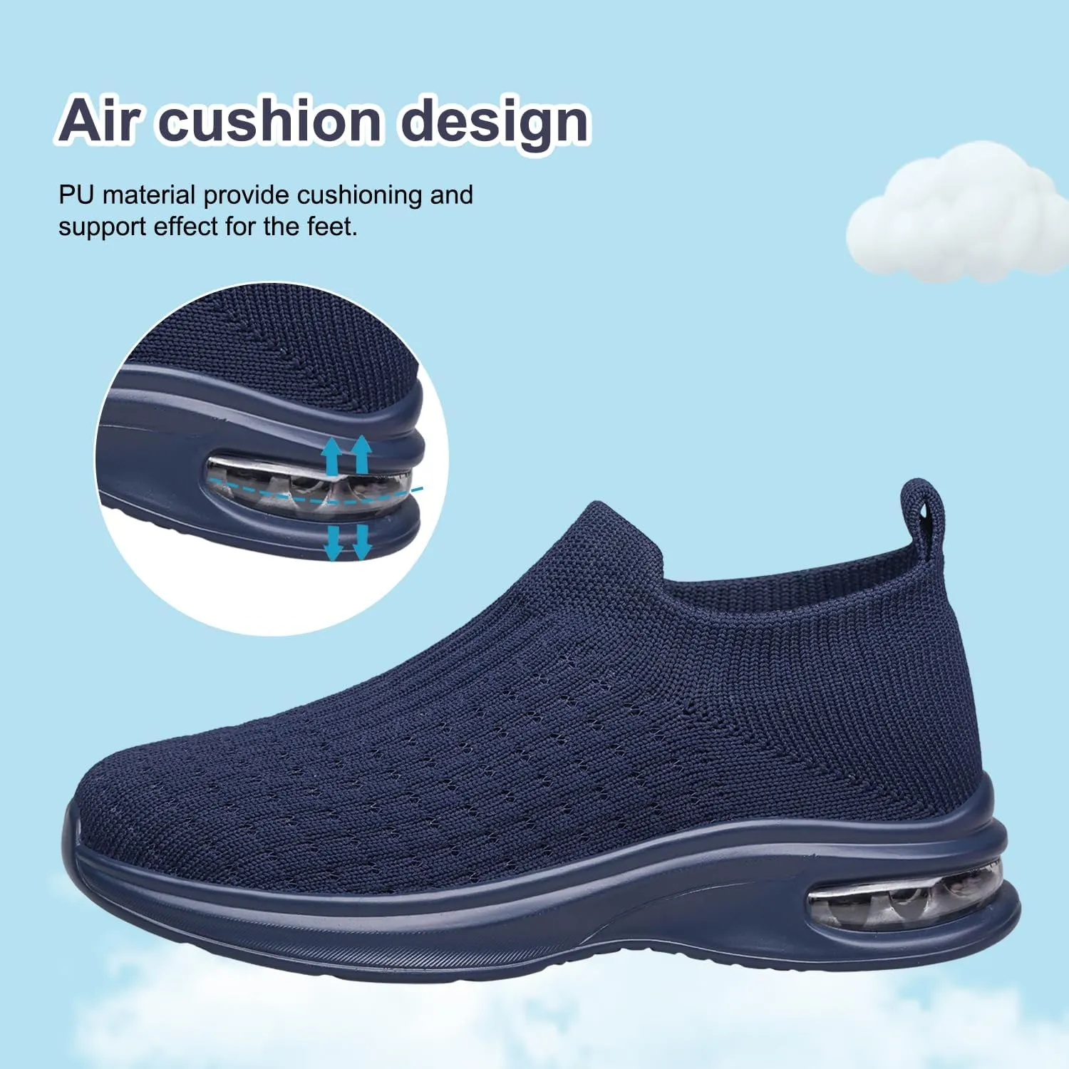 Boys Girls Sock Shoes Toddlers Kids Sneakers Slip on Fitness Tennis Walking School Shoes for Toddler/Little Kid/Big Kid