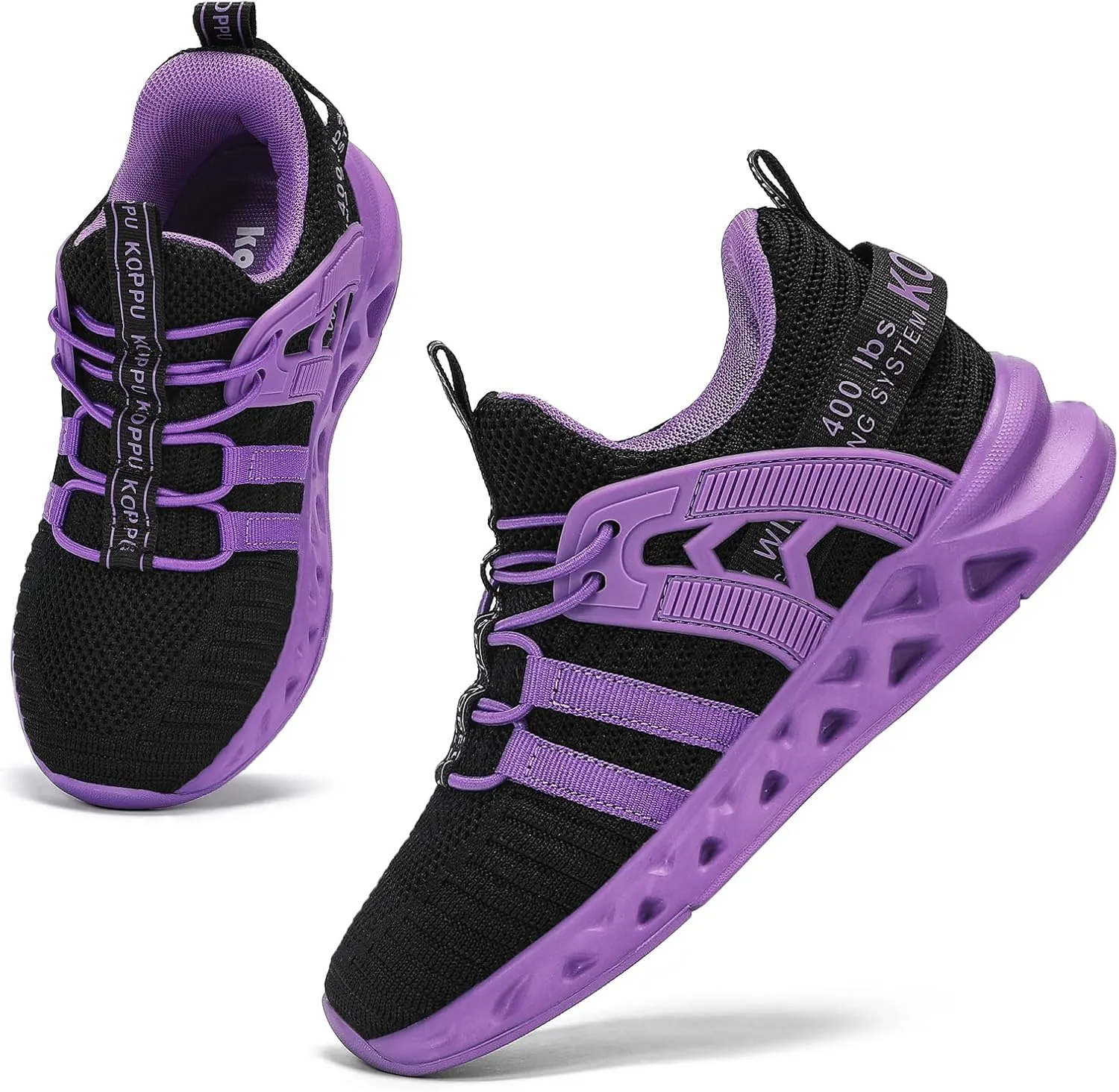 Boys Tennis Shoes Girls Kids Slip on Sneakers Lightweight Running Shoes for Athletic Walking