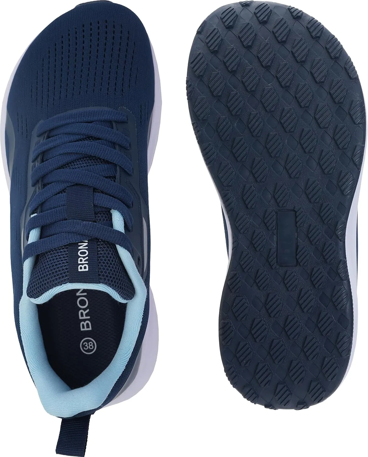 BRONAX Women's Wide Toe Box Road Running Shoes | Wide Athletic Tennis Sneakers with Rubber Outsole