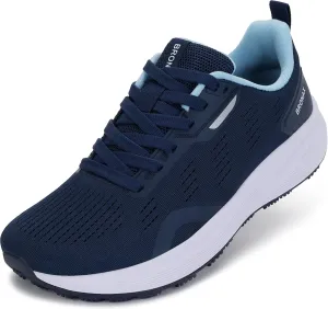 BRONAX Women's Wide Toe Box Road Running Shoes | Wide Athletic Tennis Sneakers with Rubber Outsole