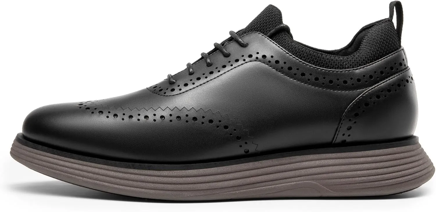Bruno Marc Men's MaxFlex Dress Sneakers Oxfords Casual Wingtip Brogue Shoes