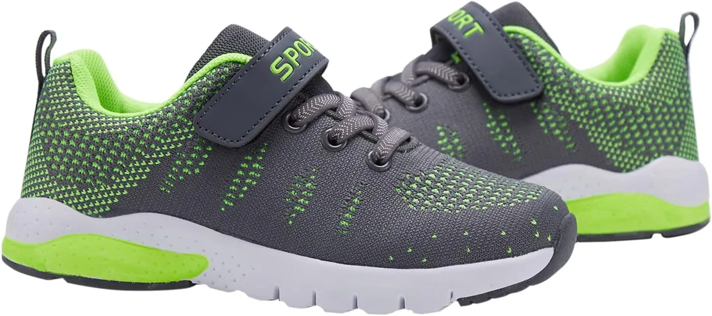 Caitin Kids Running Tennis Shoes Lightweight Casual Walking Sneakers for Toddler Little Big Boys and Girls