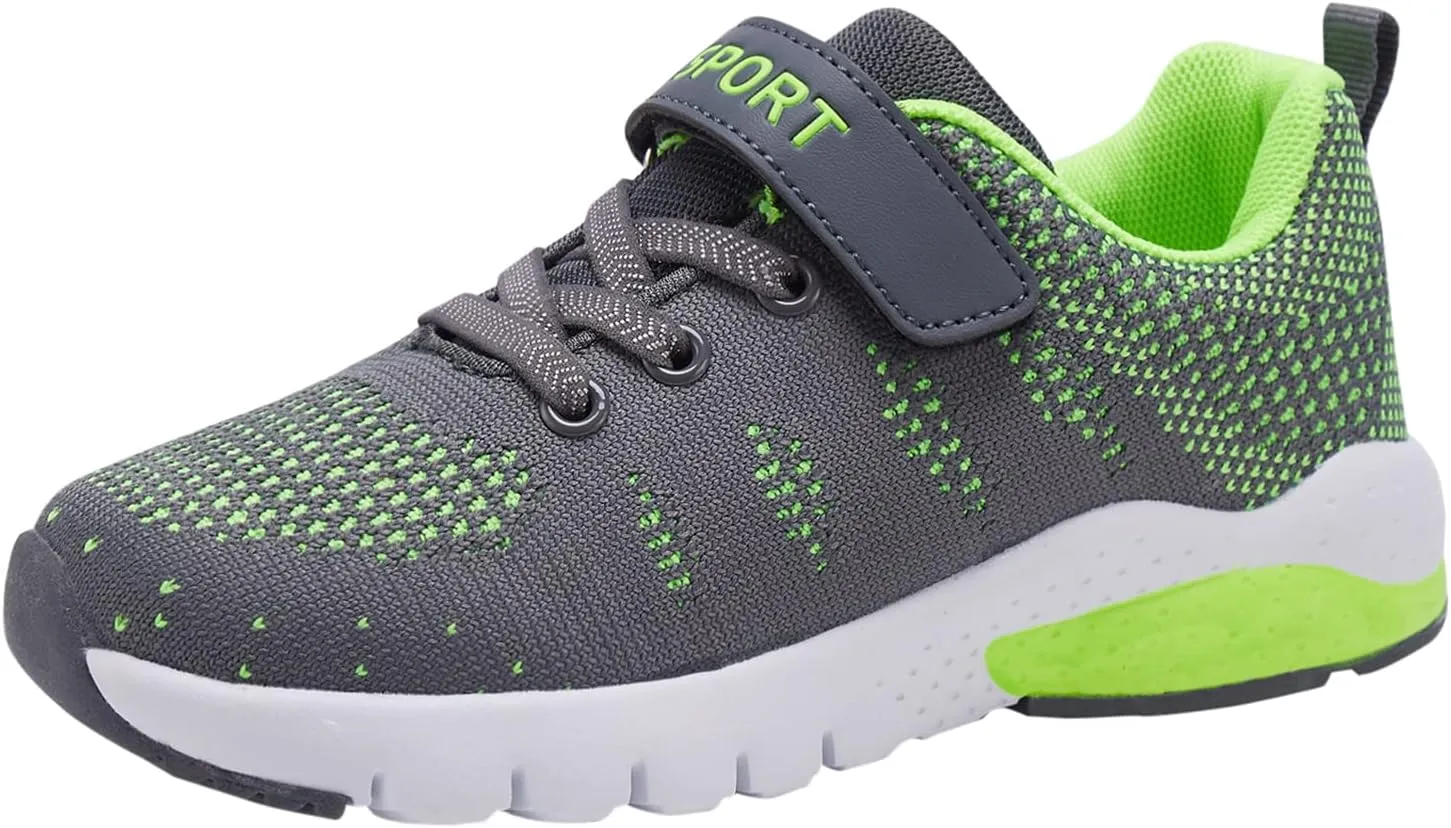 Caitin Kids Running Tennis Shoes Lightweight Casual Walking Sneakers for Toddler Little Big Boys and Girls