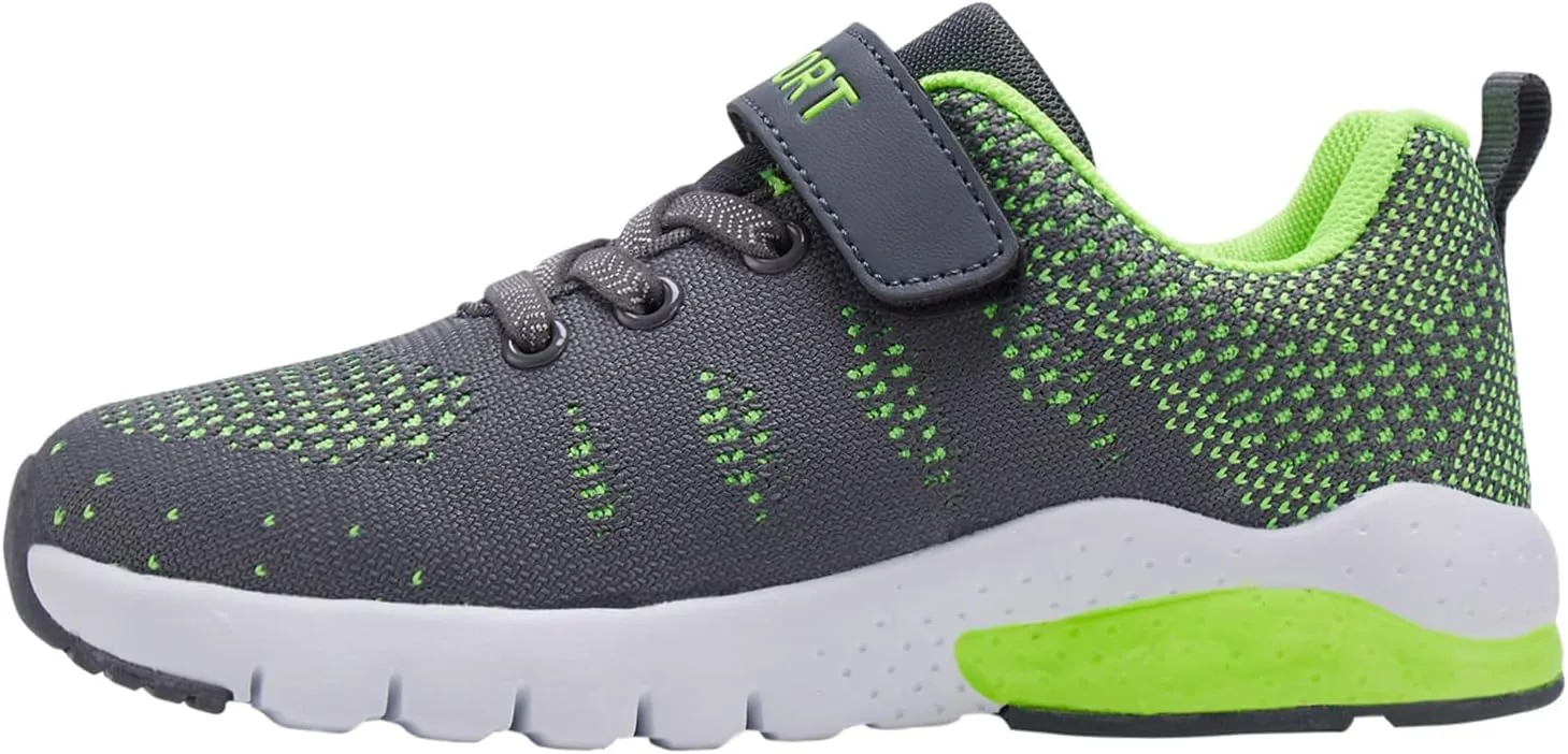 Caitin Kids Running Tennis Shoes Lightweight Casual Walking Sneakers for Toddler Little Big Boys and Girls