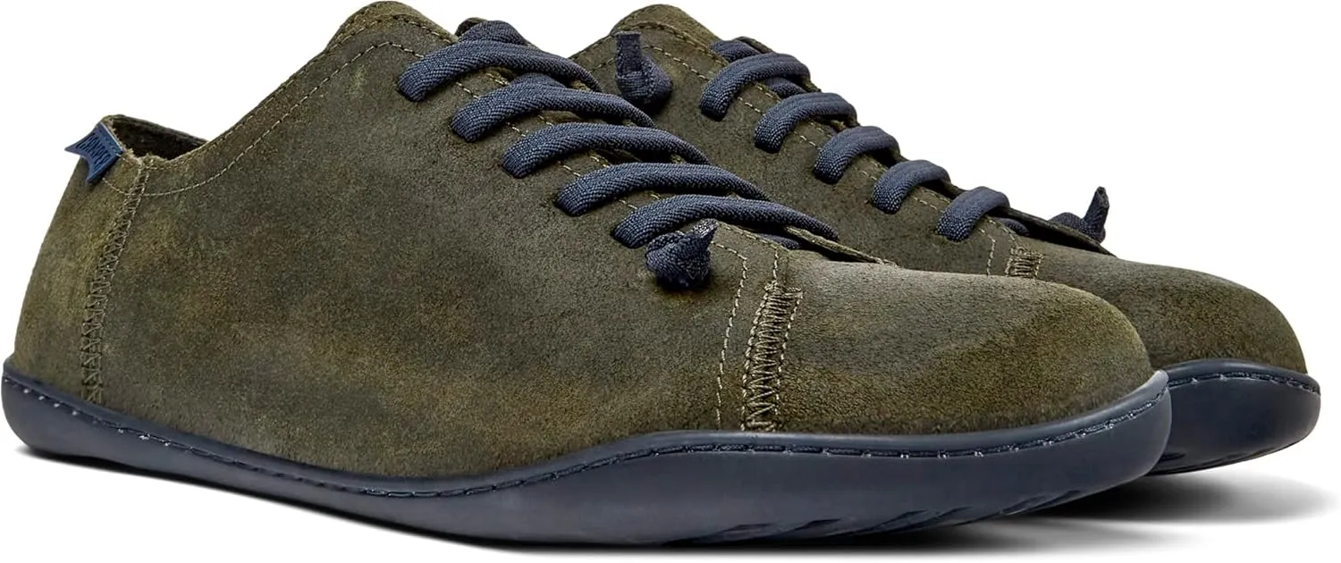 Camper Peu Men’s Fashion Sneakers - Ultra-Comfortable Leather Barefoot Shoes for Men with Comfort Footbed and Breathable Lining, Natural Foot Shape