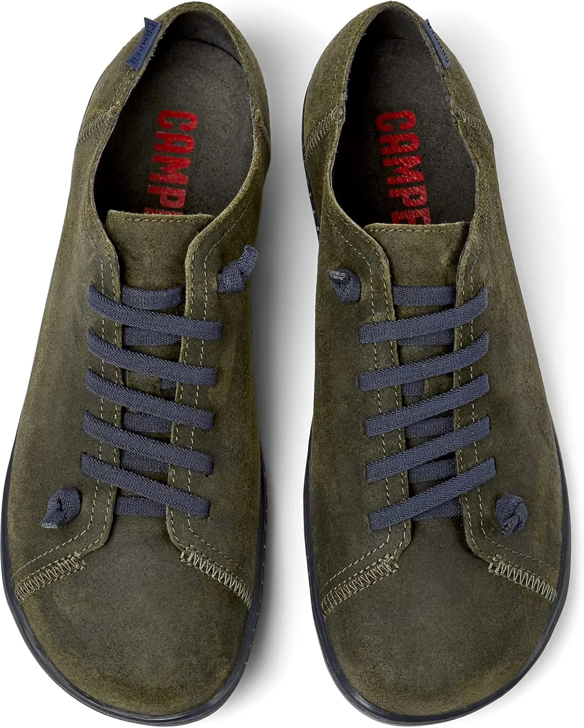 Camper Peu Men’s Fashion Sneakers - Ultra-Comfortable Leather Barefoot Shoes for Men with Comfort Footbed and Breathable Lining, Natural Foot Shape