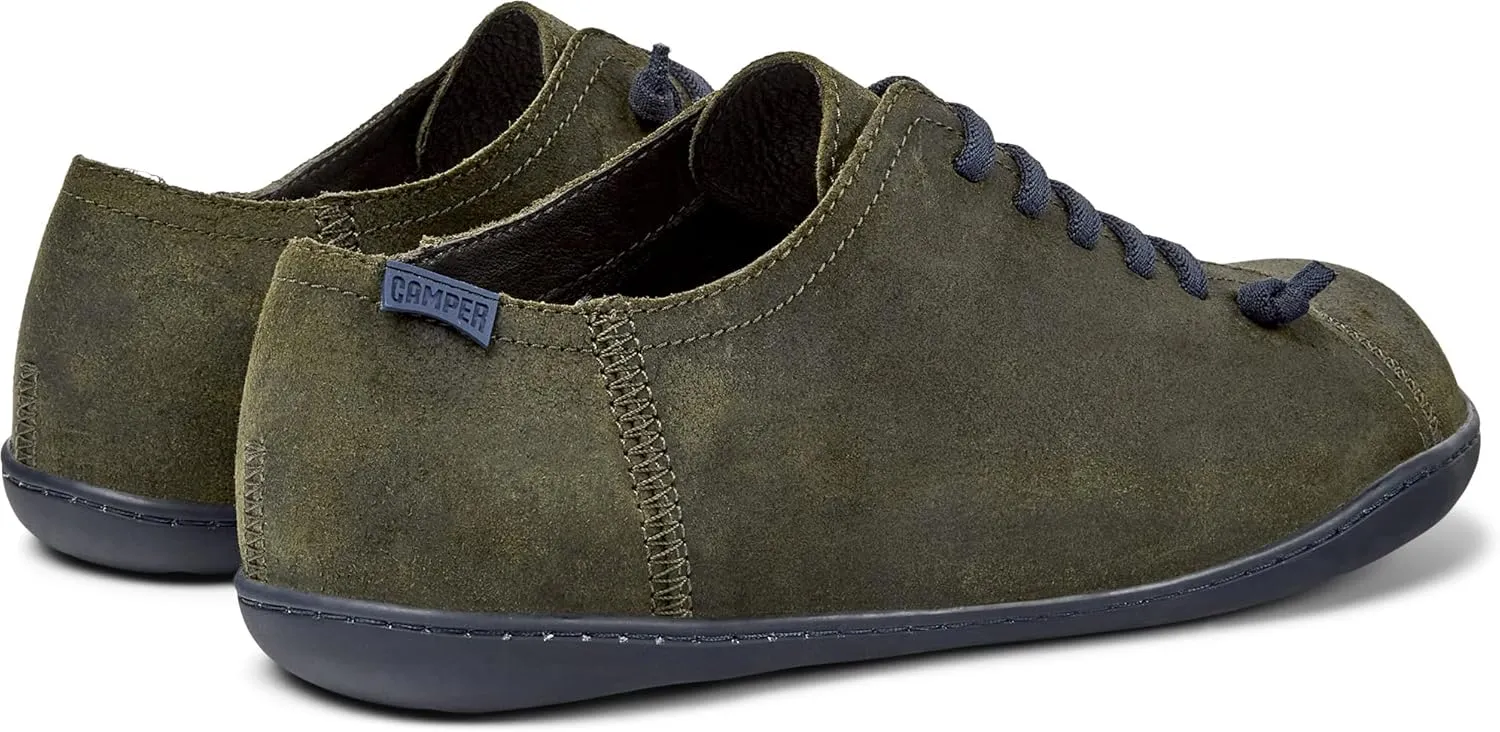 Camper Peu Men’s Fashion Sneakers - Ultra-Comfortable Leather Barefoot Shoes for Men with Comfort Footbed and Breathable Lining, Natural Foot Shape