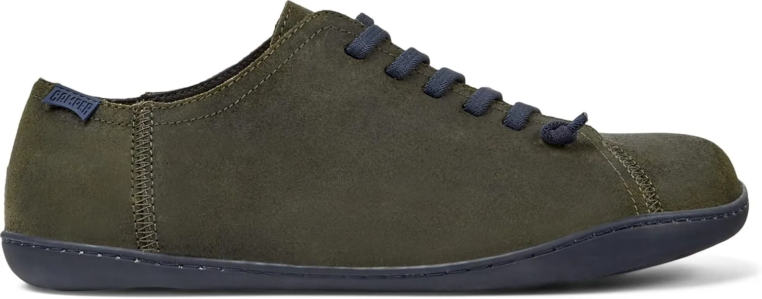 Camper Peu Men’s Fashion Sneakers - Ultra-Comfortable Leather Barefoot Shoes for Men with Comfort Footbed and Breathable Lining, Natural Foot Shape