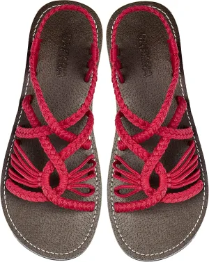 Capana Woven Women's Flat Sandals - Strappy Braided, Beach Sandals for Women Dressy Summer, Rope Bohemian Sandals, Spring Casual Womens Shoes, Comfy Boho Flats for Teen Girls – Relax (2nd Version)