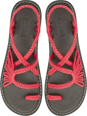 Capana Woven Women's Flat Sandals - Strappy Braided Sandals, Beach Sandals for Women Dressy Summer, Rope Bohemian Sandals, Spring Casual Womens Shoes, Comfy Boho Flats for Teen Girls – Commune