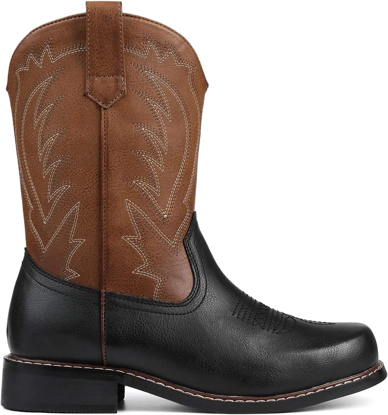 Celbreez Kids Cowboy Boots for Boys Girls Toddler Cwoboy Cowgril Western Boots Square Toe Mid Calf Riding Shoes Little Kid/Big Kid/Toddler