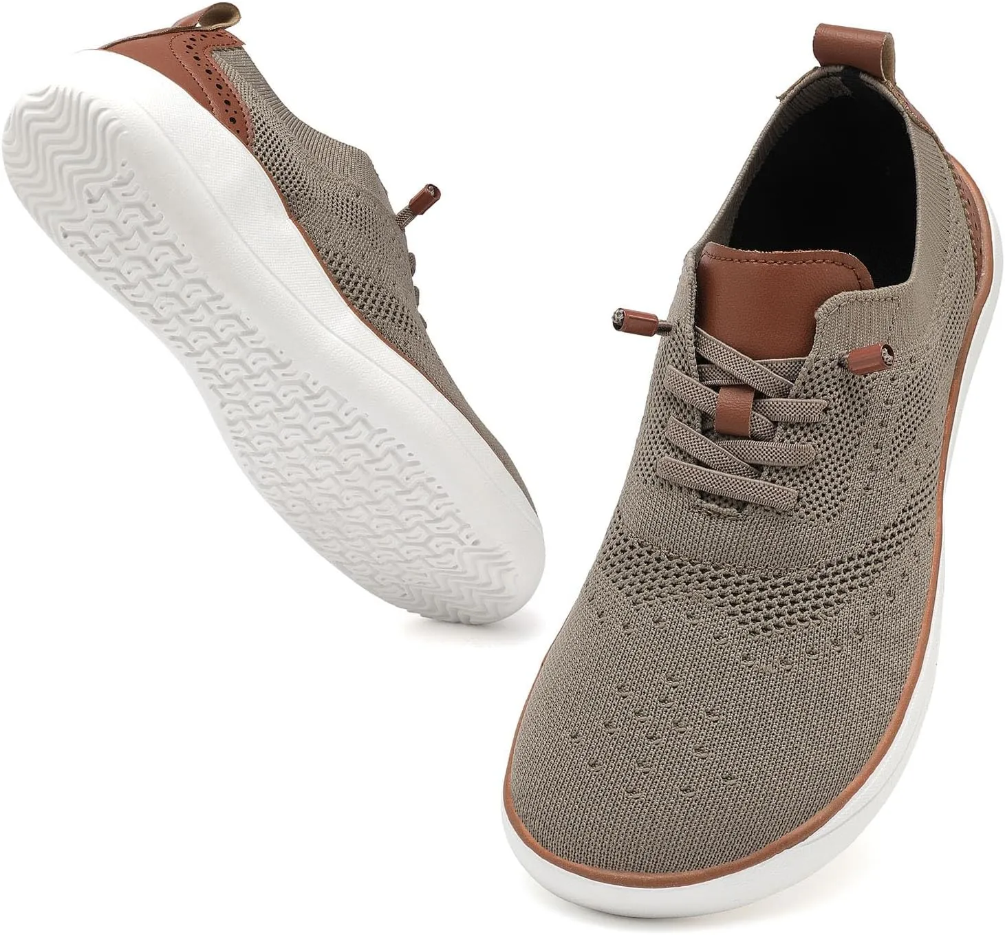 CFVKPT Mens Barefoot Dress Shoes Wide Toe Box Zero Drop Oxfords Shoes Business Casual Sneakers Size 6.5-12