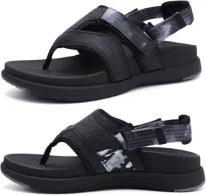 COFACE Flip Flops Sandals for Women Ladies Lightweight Athletic Soft Cushion Walking Sandals Orthotic Orthopedic Thong Sandals With Comfortable Arch Support Outdoor Beach Summer (US Size 6-12)