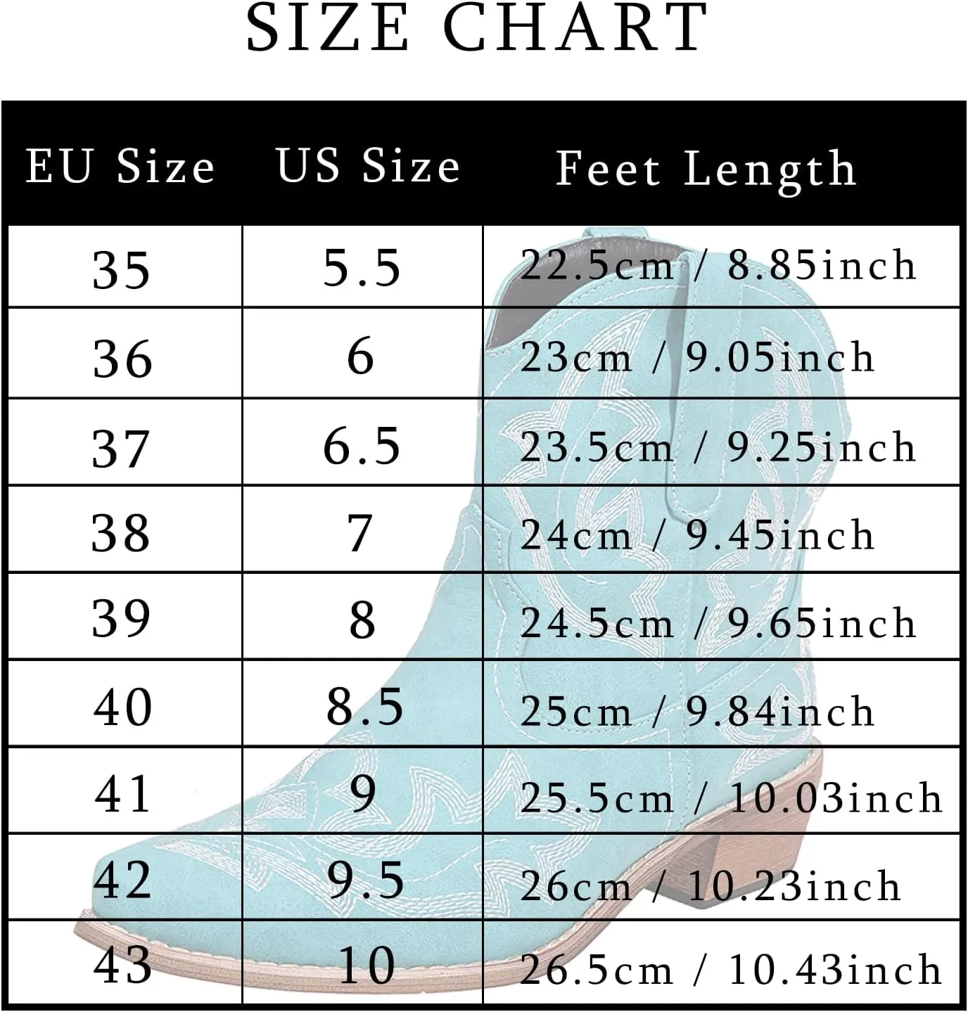 Cowboy Boots for Women Cowgirl Western Ankle Booties Pointed Toe Low Chunky Heel Embroidered Classic Short