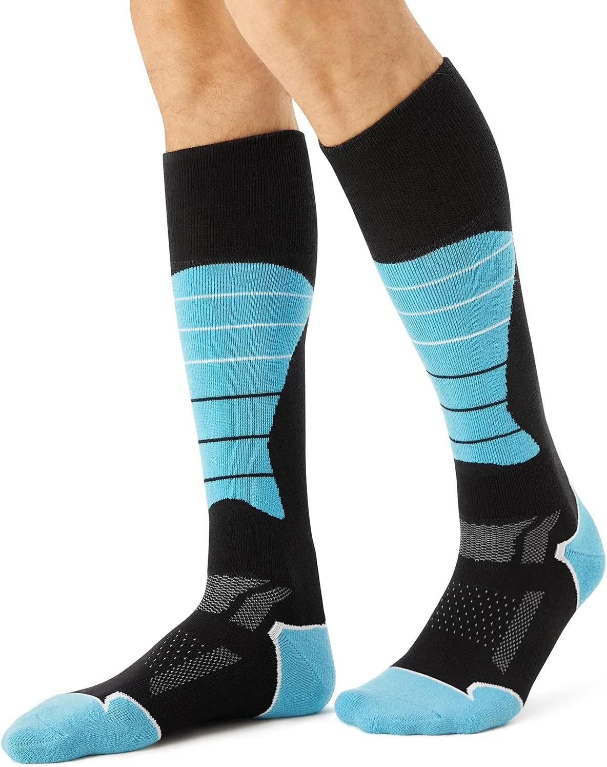 CS CELERSPORT 2/3/4 Pack Ski Socks for Men and Women Skiing, Snowboarding, Winter Performance Socks