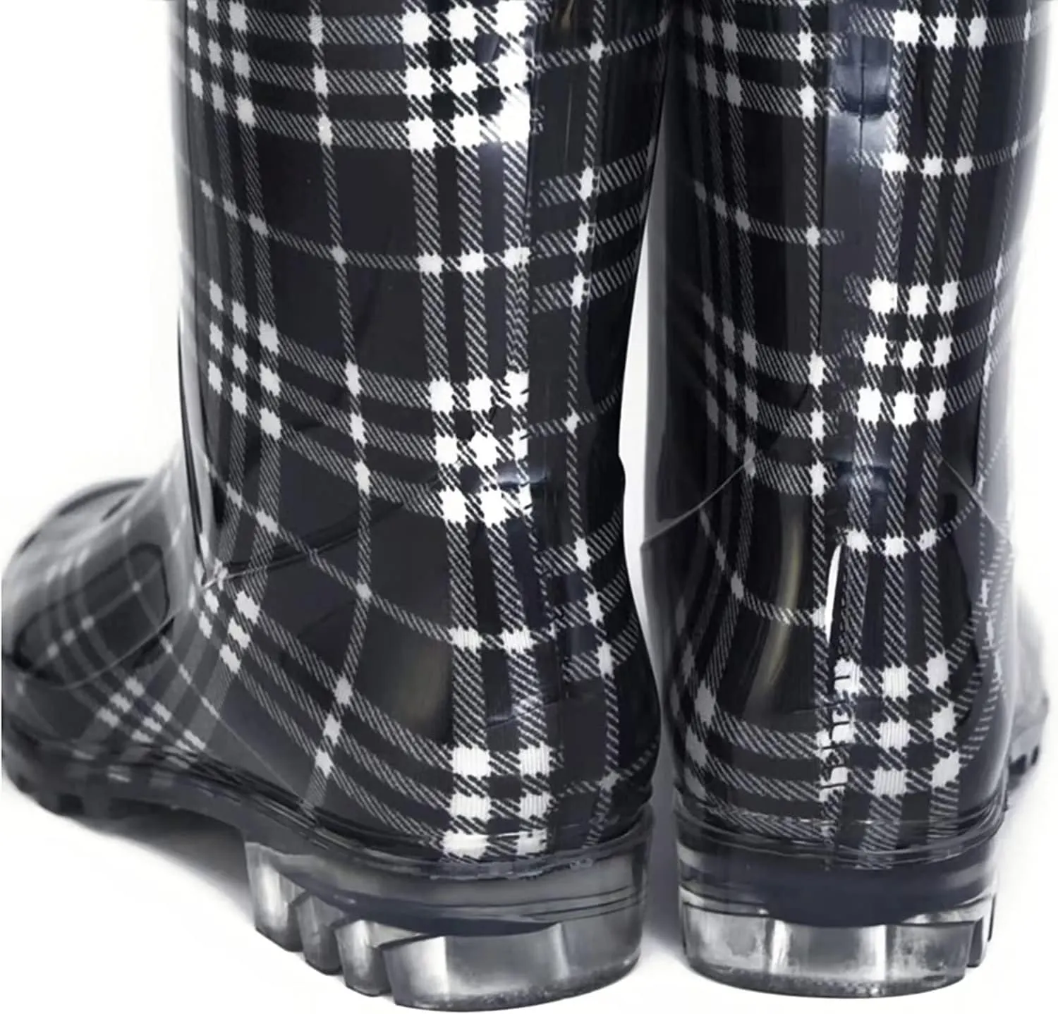 DaeRainy Tall Rain Boots for Women, Knee High Waterproof Slip On Garden Boots