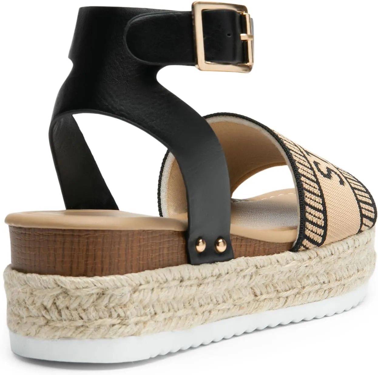 DREAM PAIRS Women's Platform Espadrilles Casual Ankle Strap Wedge Sandals Comfortable Dressy Summer Shoes