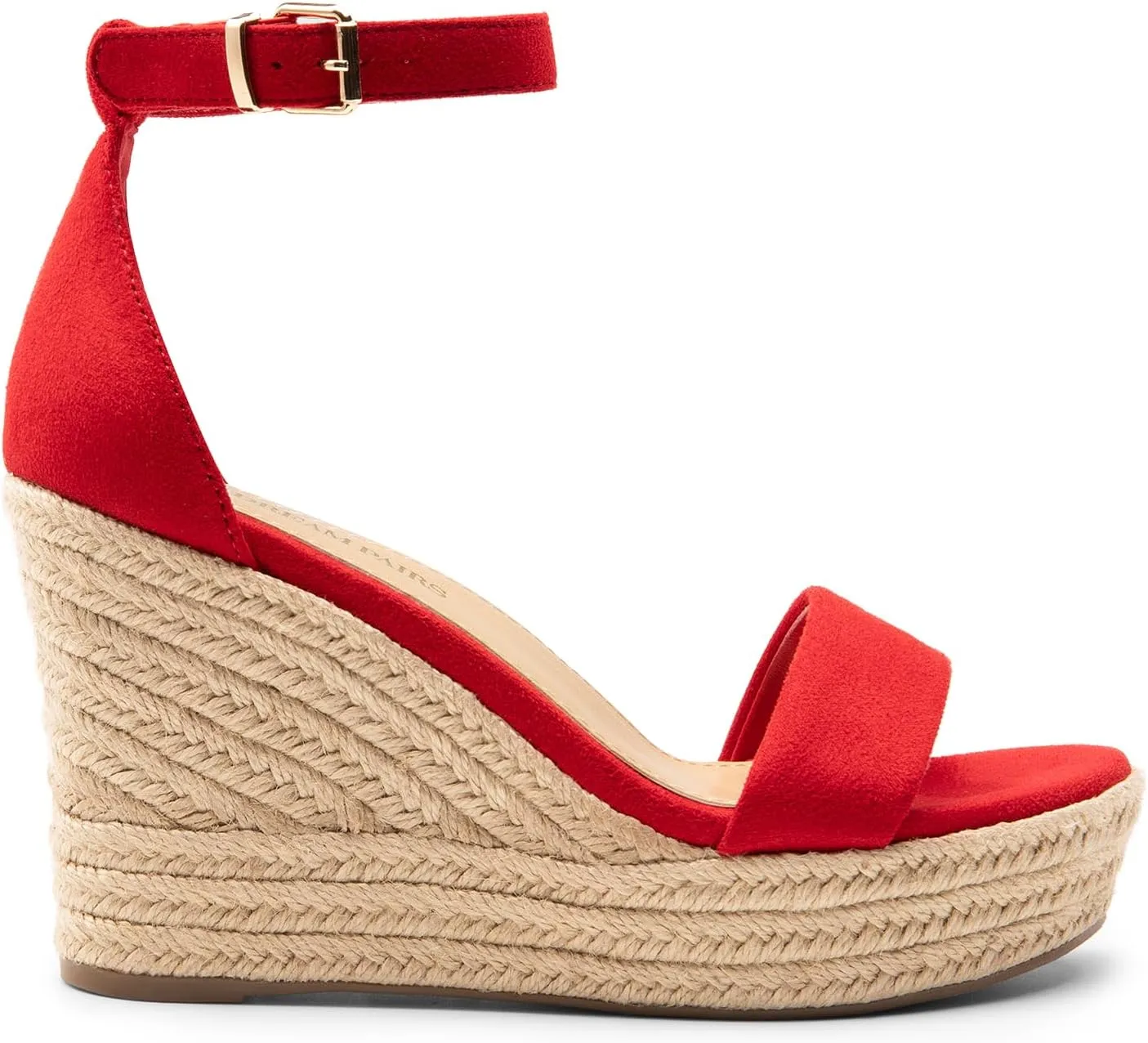 DREAM PAIRS Women's Platform Wedges Sandals, Comfortable Open Toe Espadrilles Sandals Dressy Buckle Ankle Strap Summer Shoes