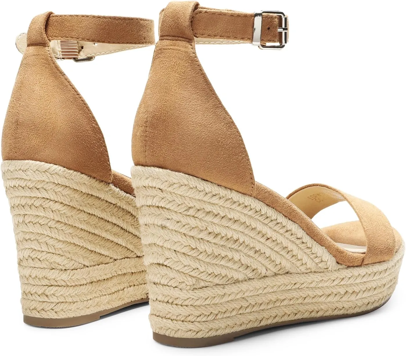 DREAM PAIRS Women's Platform Wedges Sandals, Comfortable Open Toe Espadrilles Sandals Dressy Buckle Ankle Strap Summer Shoes