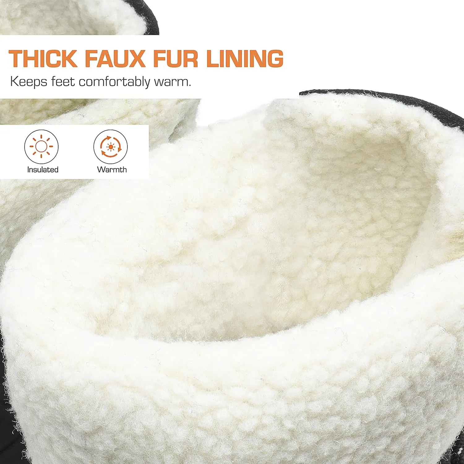 DREAM PAIRS Women's Winter Duck Boots Mid Calf Warm Insulated Faux Fur Lined Waterproof Lace Up Snow Boots