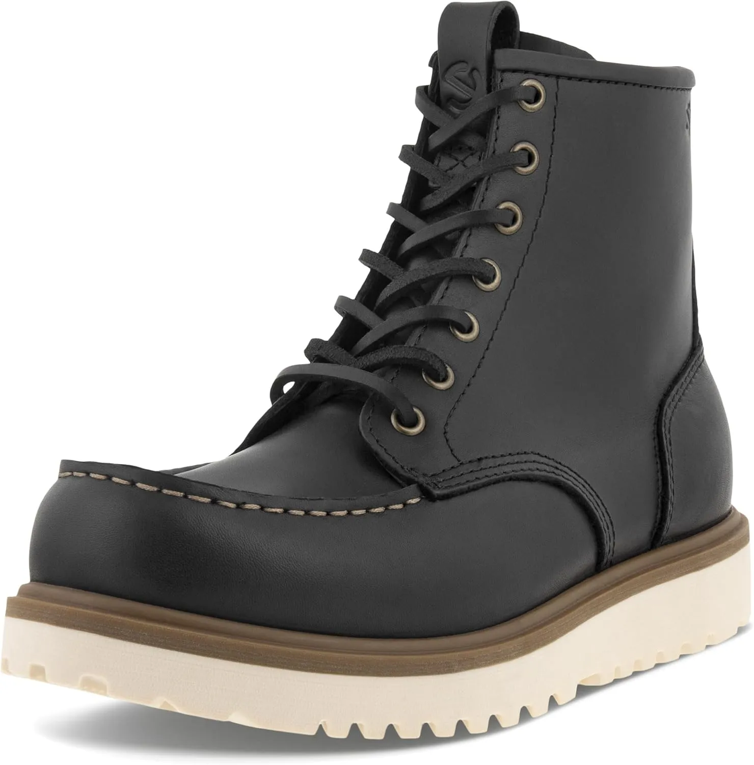 ECCO Men's Staker Moc Toe Tie Fashion Boot
