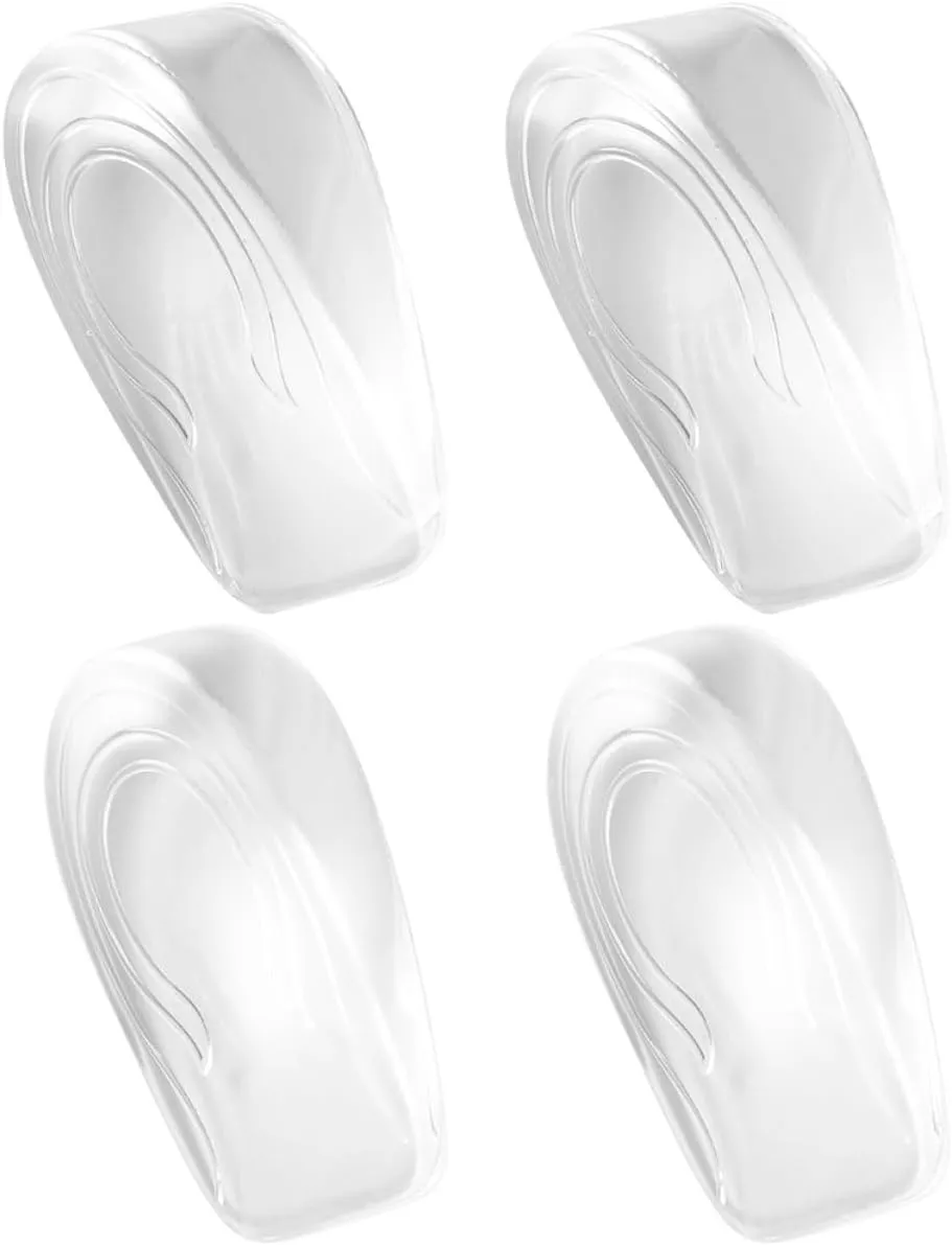 ERINGOGO 2Pairs Gel Shoe Heel Lift Inserts Cushion Pads for Men Women Shock Absorbing Height Increase Insoles Breathable and Comfortable for Sneakers Flats and Boots