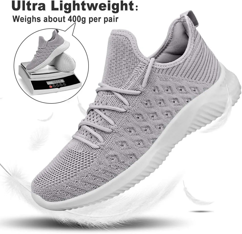 Feethit Mens Slip On Walking Shoes Lightweight Breathable Non Slip Running Shoes Comfortable Fashion Sneakers for Men
