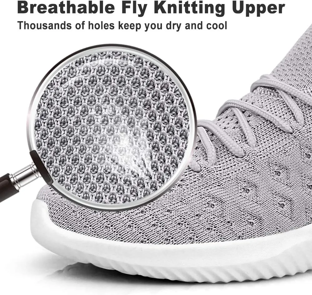 Feethit Mens Slip On Walking Shoes Lightweight Breathable Non Slip Running Shoes Comfortable Fashion Sneakers for Men