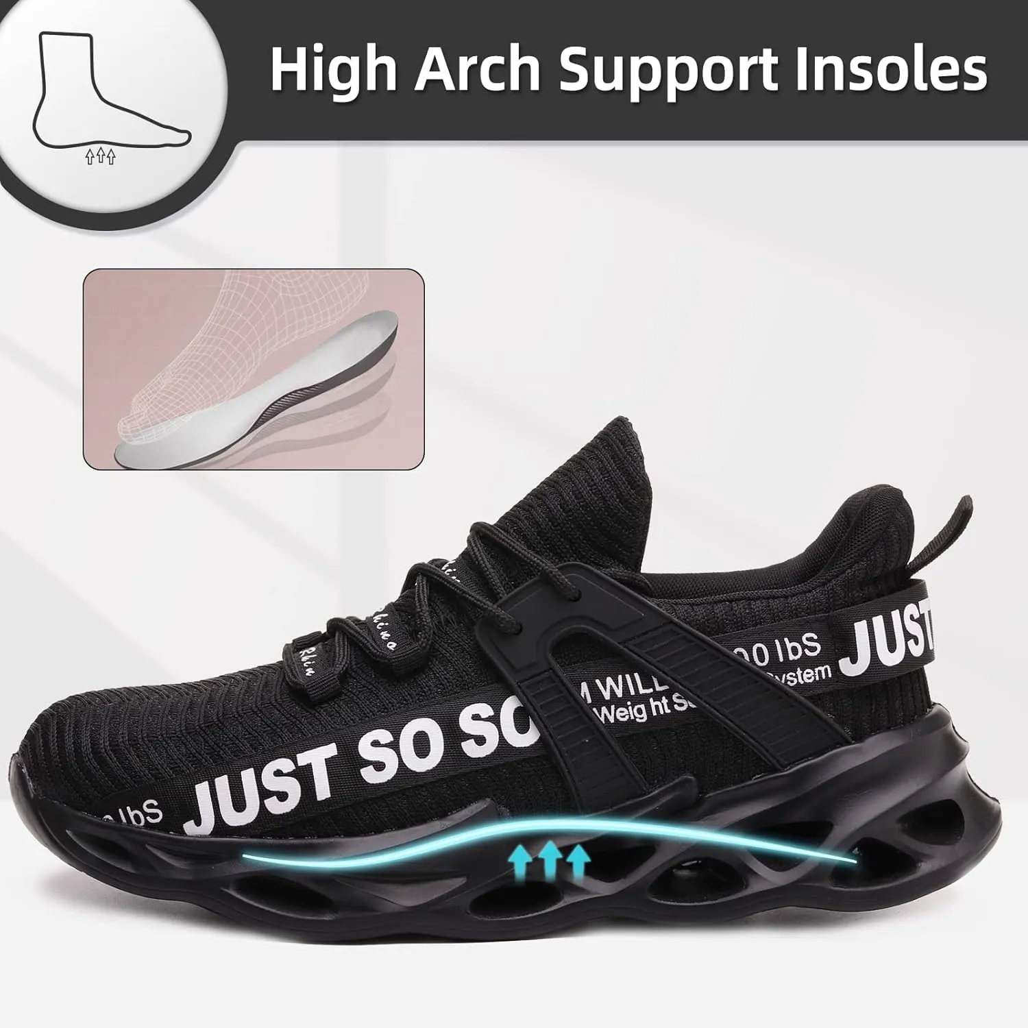 Furuian Steel Toe Shoes for Women Men Lightweight Safety Shoes Comfortable Steel Toe Sneakers Work Shoes
