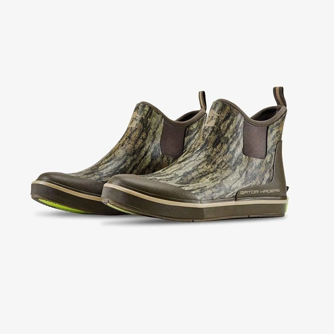 Gator Waders Men's Camp Boots - Durable Slip-Resistant Neoprene Lined Waterproof Ankle Boots for Camping, Fishing & Hiking