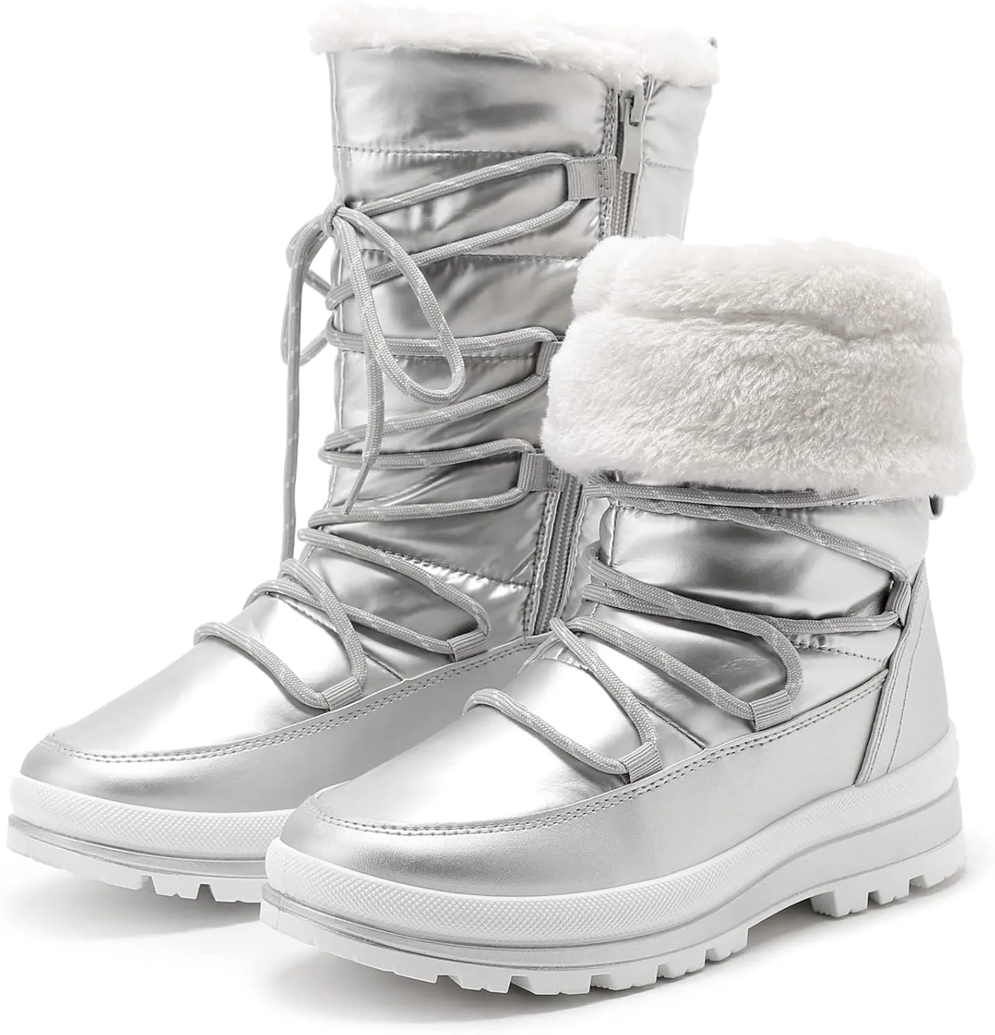 HEAWISH Women’s Winter Snow Boot Fur Lined Mid Calf Warm Boots