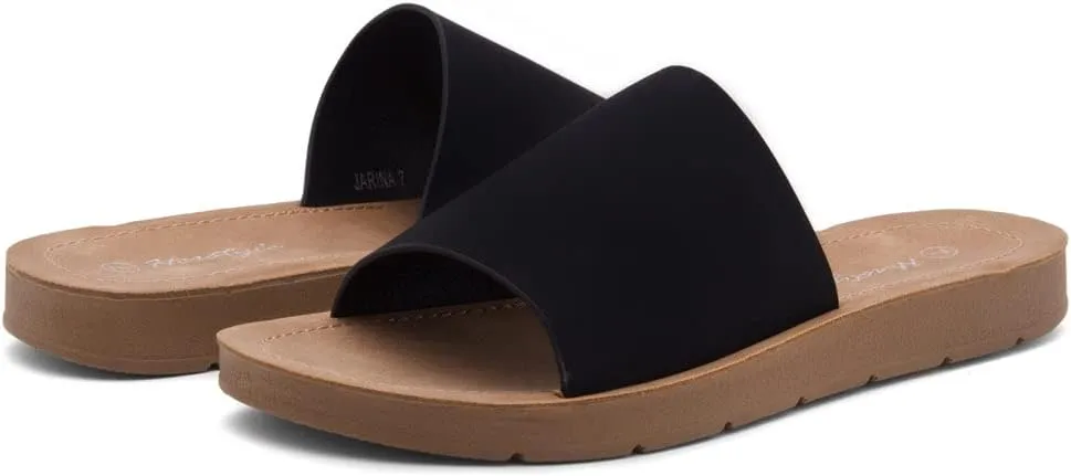 Herstyle Women’s Flat Sandals 2025 – Dressy Fashion Slides with Cushioned Footbed | Open Toe, Slip-On Lightweight Sandals for Summer, Beach & Daily Casual Wear