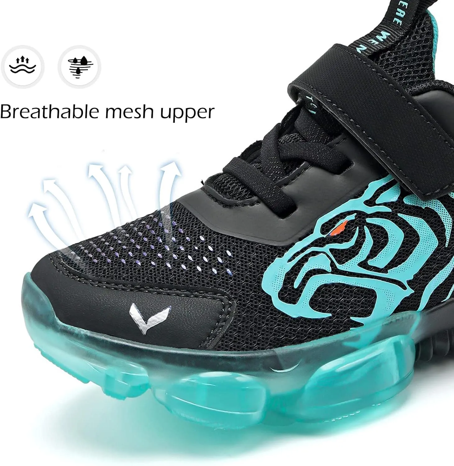JMFCHI Boys Girls Kids' Sneakers Knitted Mesh Sports Shoes Breathable Lightweight Running Shoes for Kids Fashion Athletic Casual Shoes