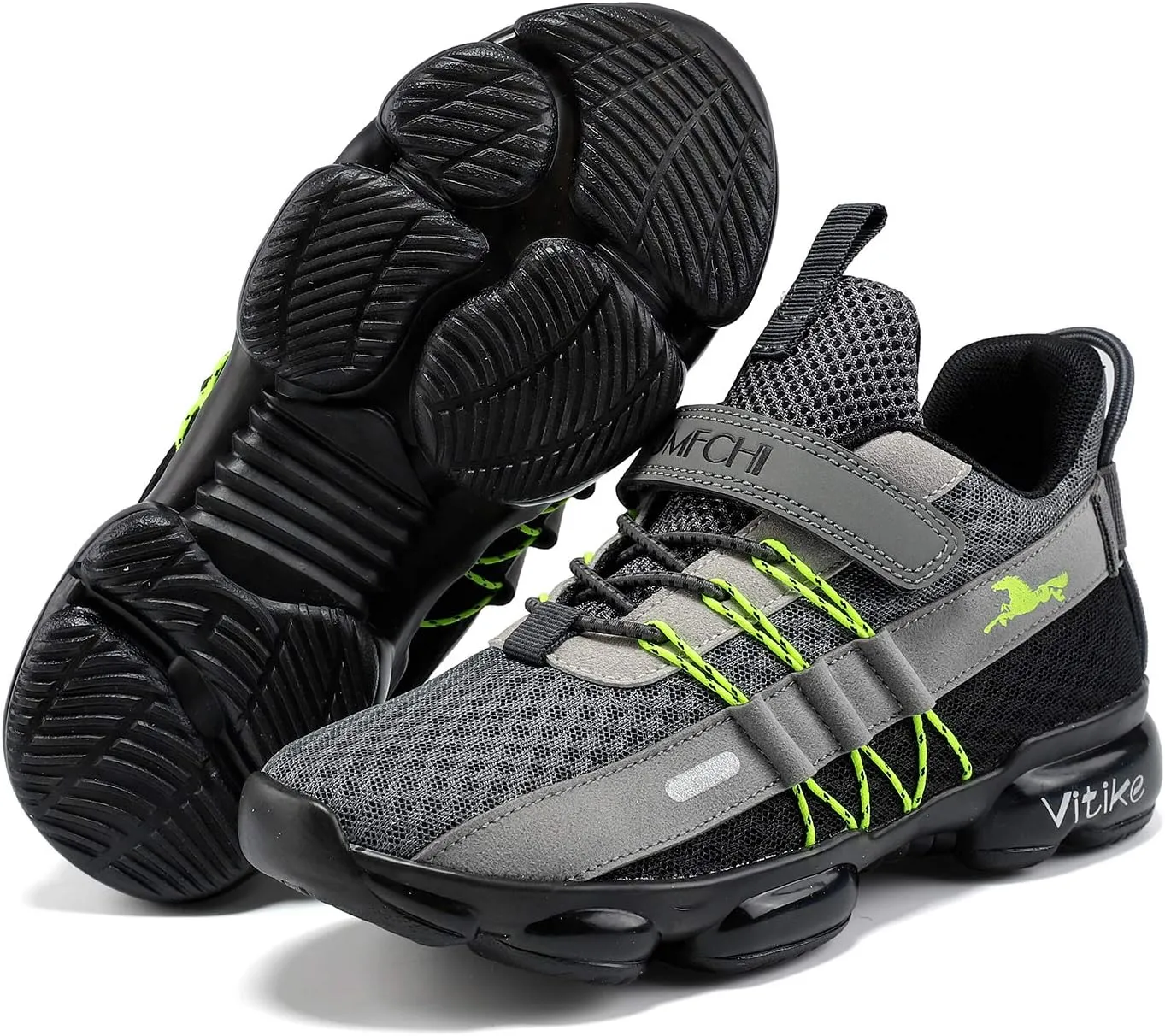 JMFCHI Boys Girls Kids' Sneakers Knitted Mesh Sports Shoes Breathable Lightweight Running Shoes for Kids Fashion Athletic Casual Shoes